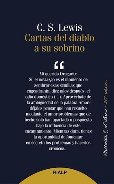 CARTAS DEL DIABLO A SU SOBRINO | 9788432147357 | CLIVE STAPLES LEWIS