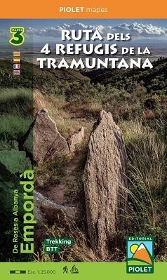 RUTA DELS 4 REFUGIS DE LA TRAMUNTANA 3 MAPES TREKKING BTT | 9788412020168 | VVAA