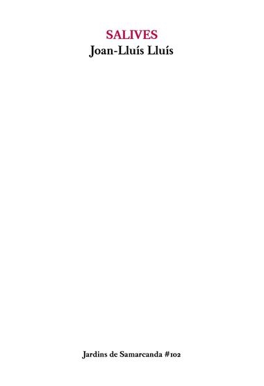 SALIVES | 9788497667272 | JOAN-LLUÍS LLUÍS