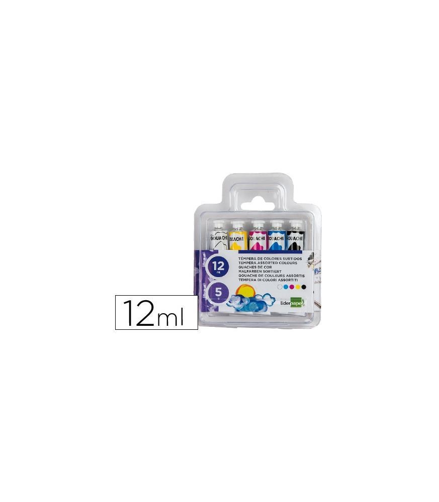 ESTOIG DE 5 TUBS DE TEMPERA AMB COLORS VARIATS 12ML | 8423473522152 | LIDERPAPEL