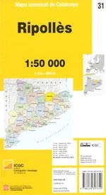 MAPA COMARCAL DE CATALUNYA 1:50 000. RIPOLLES | 9788439397649 | ICGC
