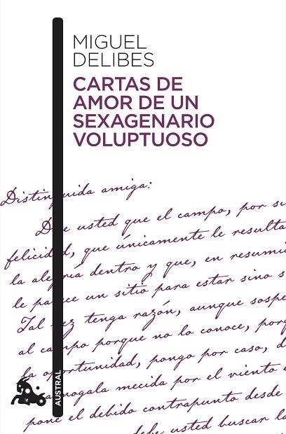 Cartas de amor de un sexagenario voluptuoso | 9788423357857 | Miguel Delibes