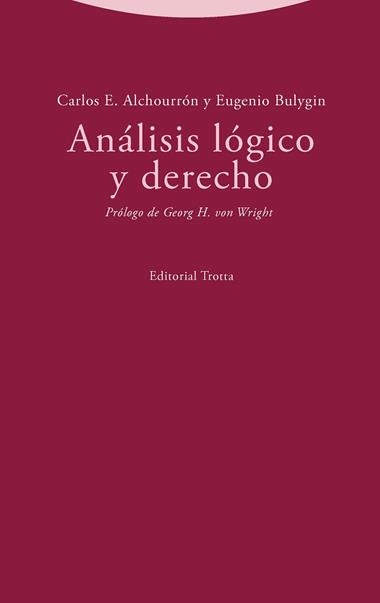 Análisis lógico y derecho | 9788413640013 | ALCHOURRON & BULYGIN
