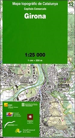MAPA TOPOGRÀFIC GIRONA 1:25 000 | 9788439399605 | INSTITUT CARTOGRÀFIC I GEOLÒGIC DE CATALUNYA