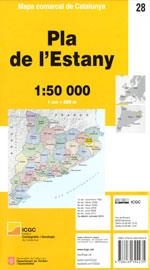 MAPA COMARCAL DE CATALUNYA 1:50 000 PLA DE L'ESTANY | 9788439394235 | INSTITUT CARTOGRAFIC