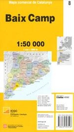 MAPA COMARCAL DE CATALUNYA 8 BAIX CAMP 1:50.000 | 9788439393528 | ICGC