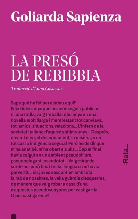 LA PRESÓ DE REBIBBIA | 9788416738175 | GOLIARDA SAPIENZA