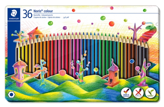 CAIXA METAL·LICA 36 COLORS DE FUSTA | 4007817062661 | STAEDTLER