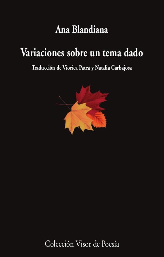 VARIACIONES SOBRE UN TEMA DADO | 9788498954333 | ANA BLANDIANA