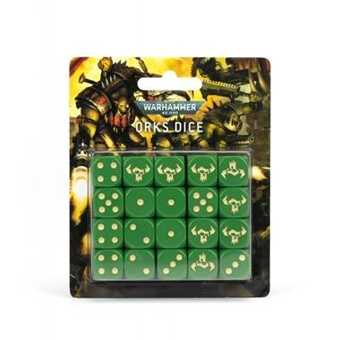 WARHAMMER 40000: ORKS DICE | 5011921143931 | GAMES WORKSHOP