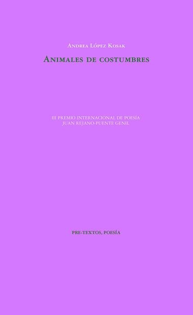 Animales de costumbres | 9788418935138 | Andrea López Kosak