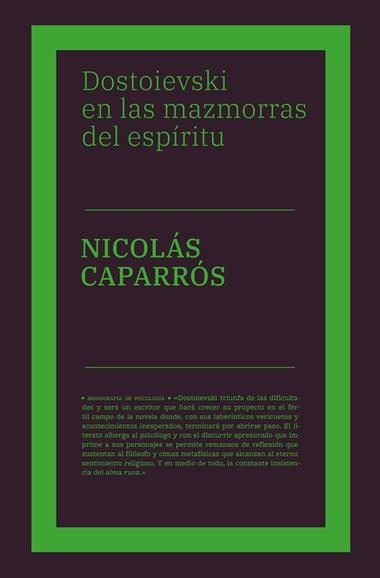 DOSTOIEVSKI EN LAS MAZMORRAS DEL ESPIRITU | 9788418546181 | NICOLAS CAPARROS