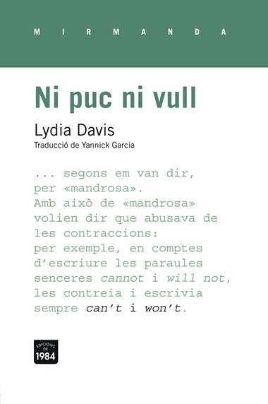 NI PUC NI VULL | 29788415835530 | LYDIA DAVIS