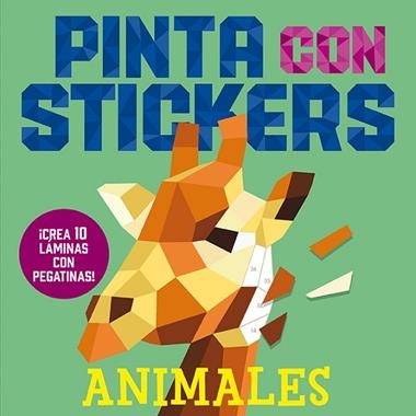 PINTA CON STIKERS Animales | 9788418395925 | VVAA