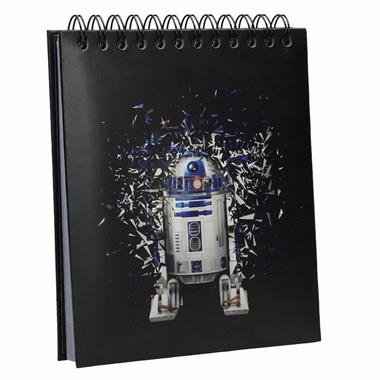 STAR WARS NOTEBOOK WITH LIGHT AND SOUND R2D2 | 8436546892472 | DISNEY