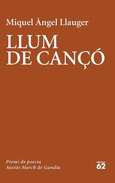 LLUM DE CANÇÓ | 9788429779981 | MIQUEL ANGEL LLAUGER