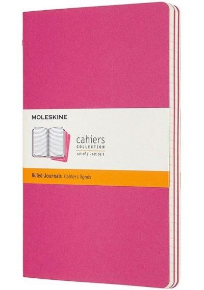 SET DE 3 LLIBRETES RATLLADES LARGE FUCSIA | 8058647629650 | MOLESKINE