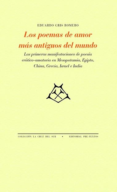 Los poemas de amor más antiguos del mundo | 9788418935381 | Eduardo Cris Romero