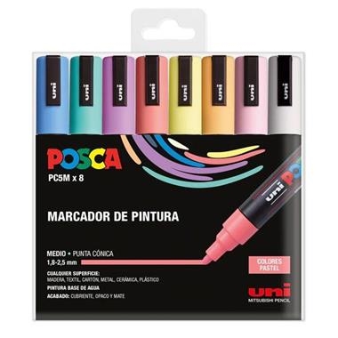 ESTOIG 8 POSCA PASTEL PC5M | 8435009952944 | UNI POSCA