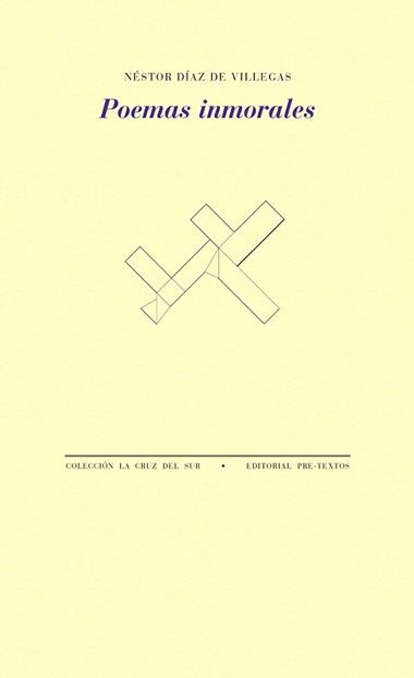 Poemas inmorales | 9788418935695 | Néstor Díaz de Villegas