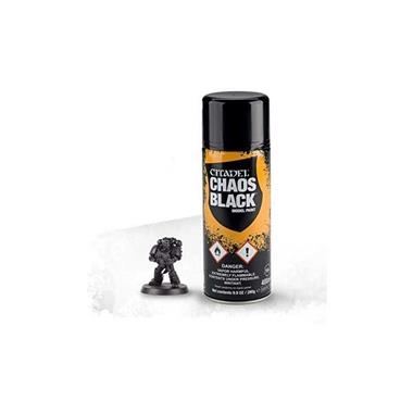 SPRAY CITADEL COLOUR CHAOS BLACK | 5011921175291 | GAMES WORKSHOP