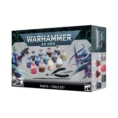 WARHAMMER 40,000 PAINTS + TOOLS SET  | 5011921196937 | GAMES WORKSHOP