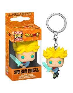 SUPER SAIYAN TRUNKS WITH SWORD LLAVERO CON FIGURA DE PLASTICO | 889698595230 | POKET POP KEYCHAIN