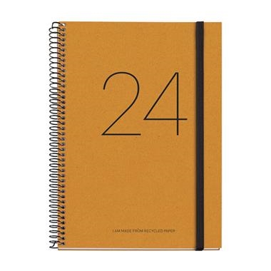 AGENDA 2024 DP DIN A5 RECYCLED ESPIRAL GROC | 8422593344446 | MIQUELRIUS