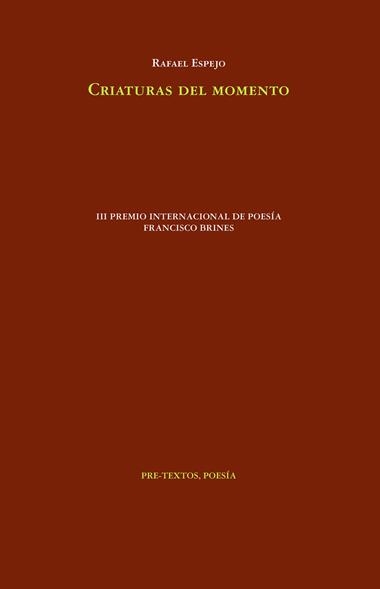 Criaturas del momento | 9788419633583 | Rafael Espejo
