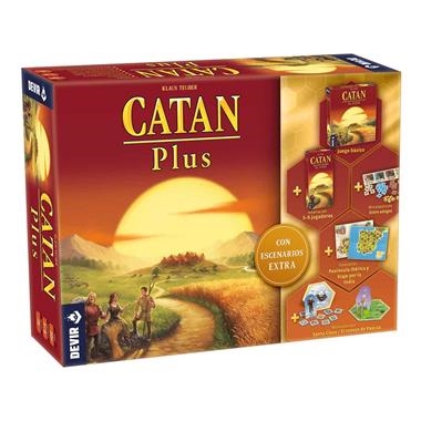 CATAN PLUS JUEGO BASICO + AMPLIACION 5-6 JUGADORES MINIEXPANSION PENINSULA INDIA... | 8436607941934 | KLAUS TEUBER
