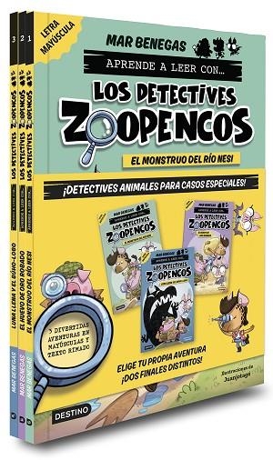 Pack Aprende a leer con Los Detectives Zoopencos 1 3 Elige tu historia | 9788408285960 | Mar Benegas