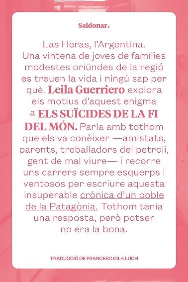 Els suicides de la fi del mon | 9788419571274 | LEILA GUERRIERO