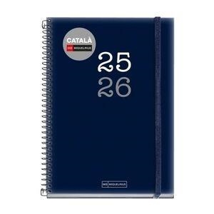 AGENDA ESCOLAR 2025 2026 SV HORITZONTAL DIN A5 ESPIRAL BLAU | 8422593269015 | MIQUELRIUS