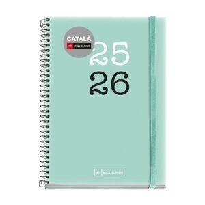 AGENDA ESCOLAR 2025-2026 SV HORITZONTAL DIN A6 ESPIRAL TURQUESA | 8422593268582 | MIQUELRIUS