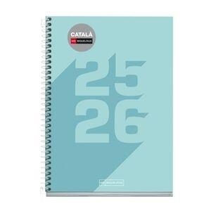 AGENDA ESCOLAR 2025-2026 SV HORITZONTAL DIN A5 ESPIRAL TURQUESA | 8422593269794 | MIQUELRIUS