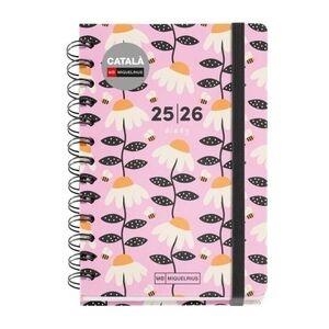 AGENDA ESCOLAR 2025-2026 SV HORITZONTAL DIN A6 ESPIRAL MARGARITES | 8422593268650 | MIQUELRIUS