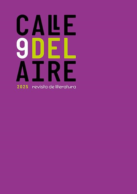 Calle del Aire Revista de literatura 09 | 9791387552718 | JUAN BONILLA DIRECTOR