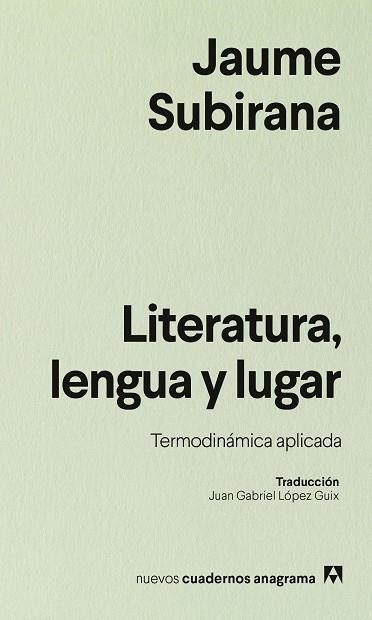 Literatura lengua y lugar | 9788433946577 | Jaume Subirana