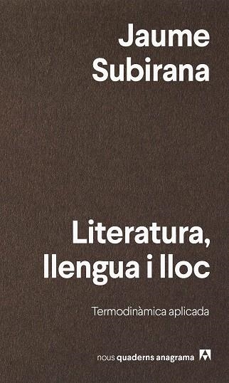 Literatura llengua i lloc | 9788433947161 | Jaume Subirana