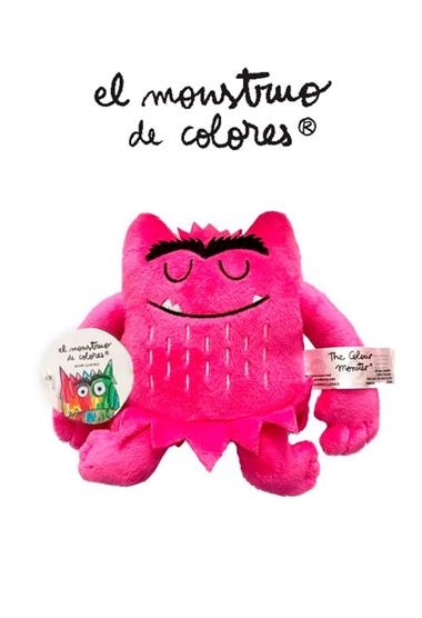 MONSTRUO DE COLORES PELUCHE ROSA 15 CM AMOR | 8495390919315 | ANNA LLENAS