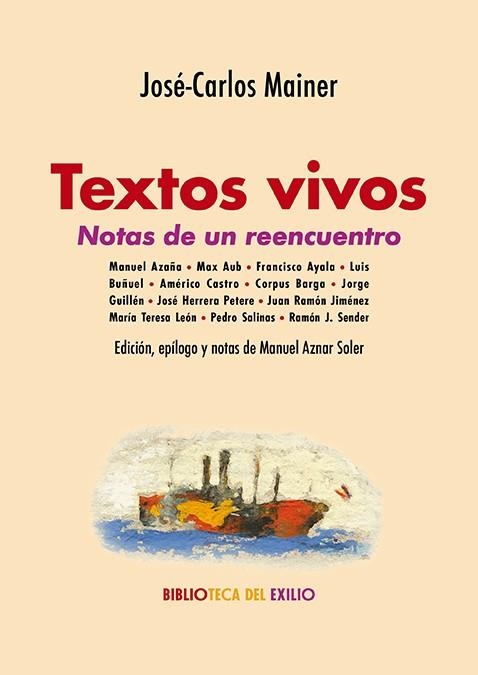 Textos vivos Notas de un reencuentro | 9791387552909 | JOSE CARLOS MAINER