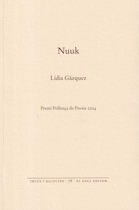 NUUK | 9788419321404 | LIDIA GAZQUEZ