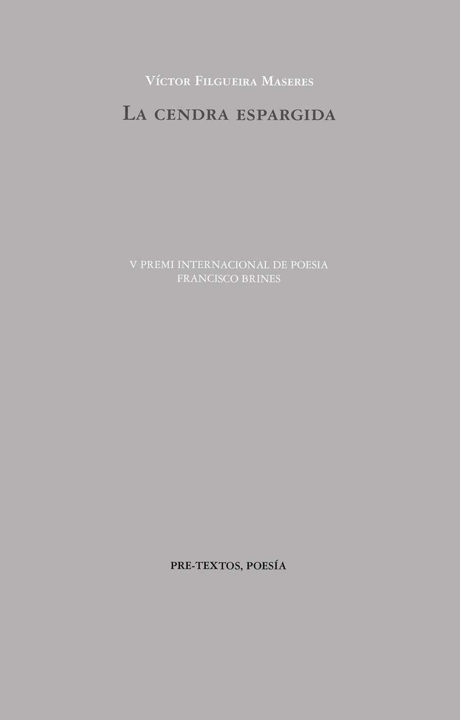 La Cendra espargida | 9788410309715 | Victor Filgueira Maseres