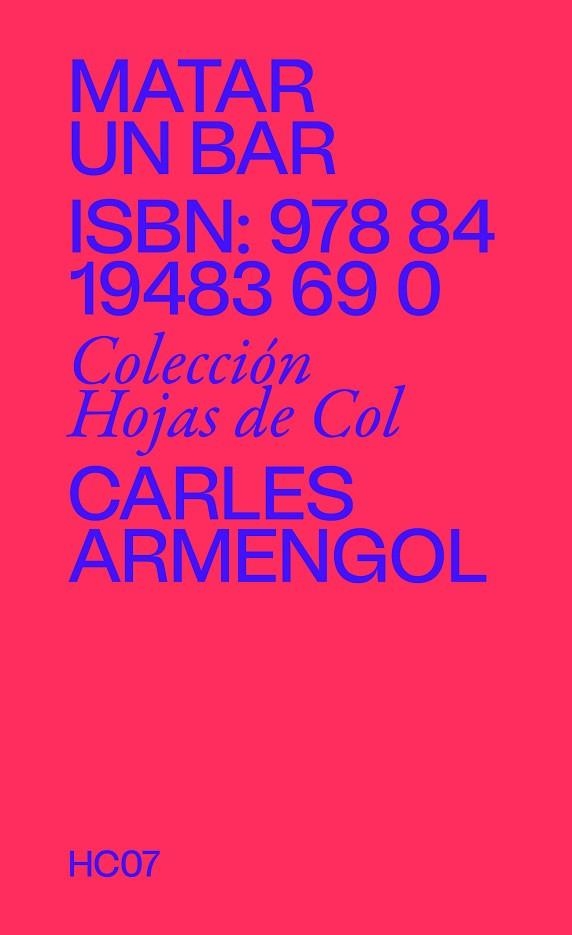 Matar un bar | 9788419483690 | Carles Armengol
