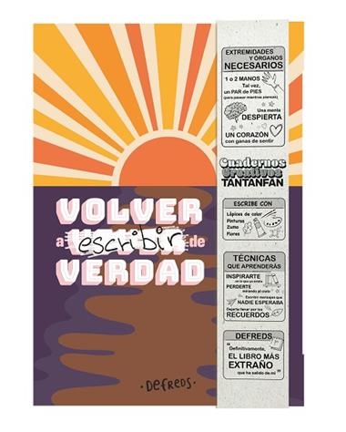 Cuaderno creativo Volver a escribir de verdad | 9788419434012 | Defreds