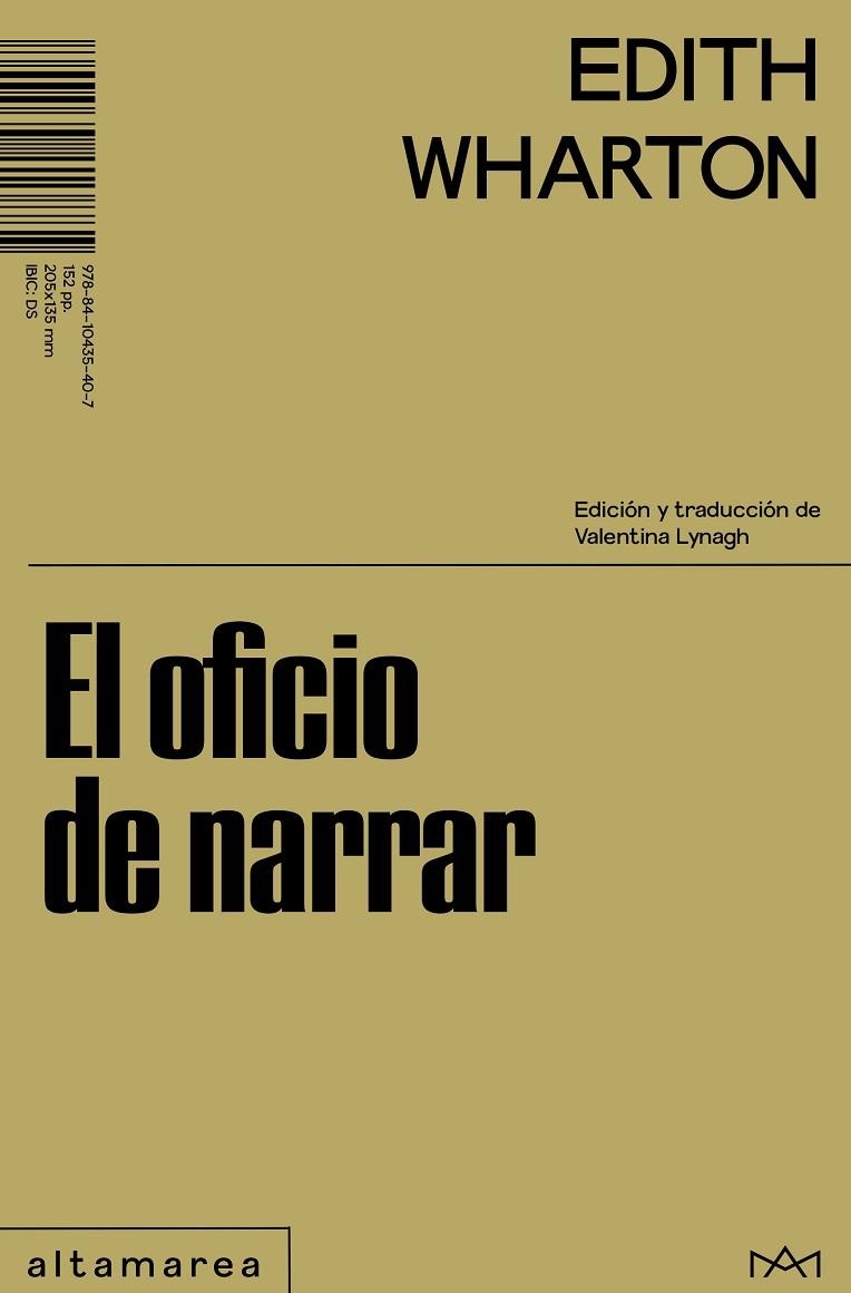 EL OFICIO DE NARRAR | 9788410435407 | EDITH WHARTON