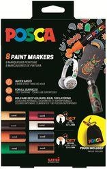 POSCA 8 COLORS 4 PC 5M & 4 PC 3M AMB BOSSA | 3701614902229