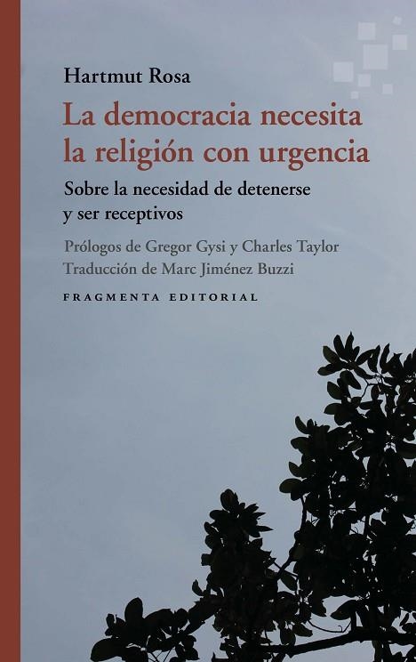 La Democracia necesita la religion con urgencia | 9791387548179 | Hartmut Rosa