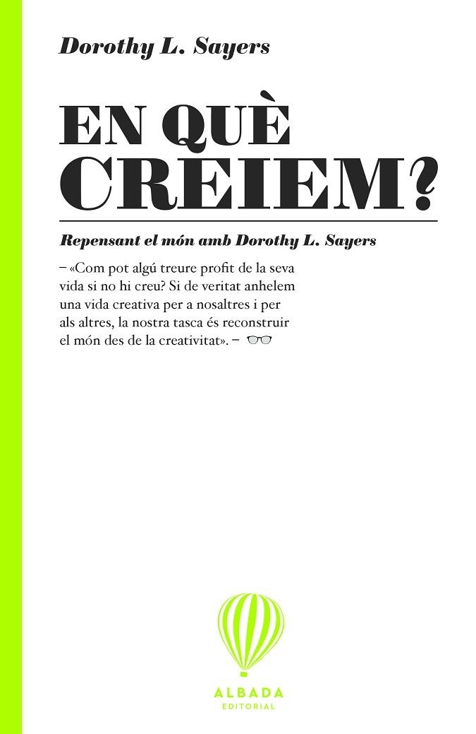 En que creiem | 9791399136241 | DOROTHY L SAYERS