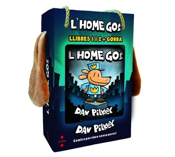 LOT L'HOME GOS AMB GORRA LLIBRES 01 & 02 | 9788466160438 | DAV PILKEY